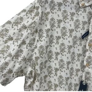 Johnnie O Hangin Out Short Sleeve Linen Blend Shirt Size Large